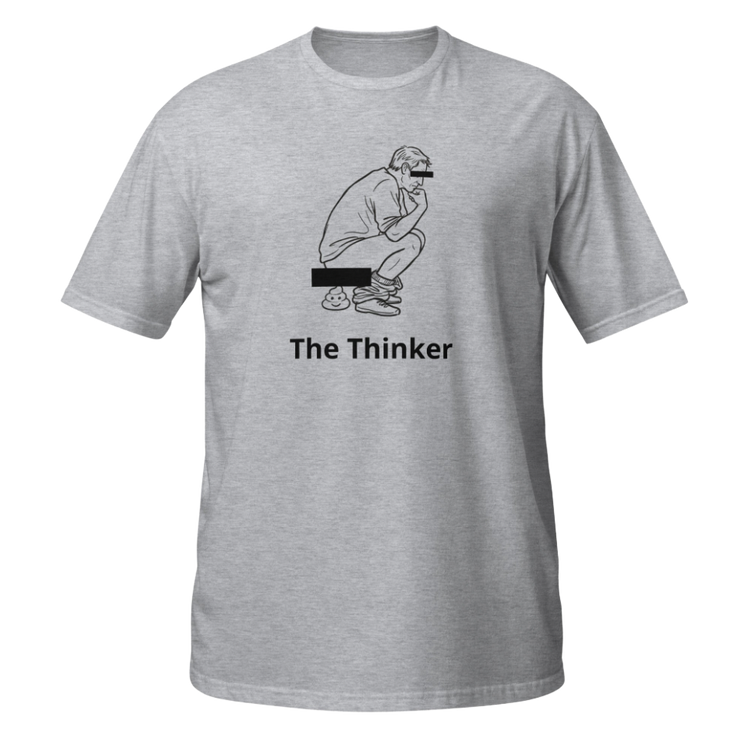 The Thinker Funny Graphic T-Shirt | The Turd Club
