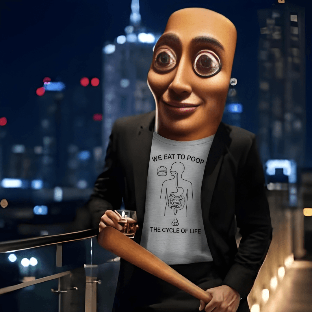 We Eat to Poop Funny Graphic T-Shirt | The Turd Club - The Turd Club